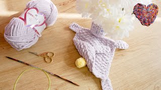 Kuscheltier stricken für Babies  Last Minute DIY Geschenk zur Geburt  für Anfänger geeignet [upl. by Theron]