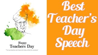 Teacher’s Day Speech 2024👩‍🏫Teacher’s Day Speech in English  10 Lines on Teachers Day [upl. by Sorilda313]