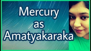 Mercury as Amatyakaraka in Astrology [upl. by Ahsilaf]