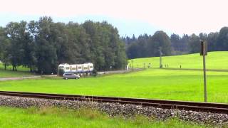 Sonderfahrten auf Bahnstrecke Holzkirchen  Tegernsee quot 40 Jahre BLV  13092015 [upl. by Albin191]