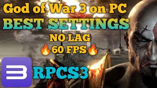 How to Play God of War 3 on PC with RPCS3 Emulator  Best Settings for LagFree Gaming on LowEnd PC [upl. by Cecilius]