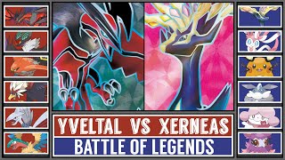 YVELTAL vs XERNEAS  Kalos Legendary Pokémon Battle [upl. by Colville]