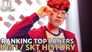 Ranking Every Top Laner in SKT and T1 History [upl. by Conchita2]