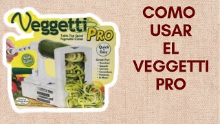 VEGGETTI PRO COMO SE USA EN ESPAÑOL [upl. by Hahcim714]