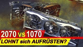 LOHNT sich hier AUFRÜSTEN  RTX 2070 vs GTX 1070 [upl. by Rufus105]