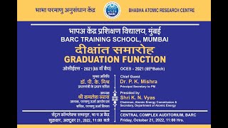 Graduation Function  OCES2021 of BARC Training School Mumbai [upl. by Casandra]