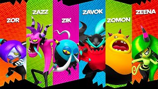 Sonic Lost World  All Bosses Zor Zazz Master Zik Zavok Zomom Zeena [upl. by Reppiks]