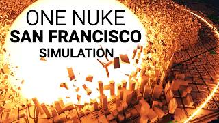 Simulation of a Nuclear Explosion in SAN FRANCISCO  USA [upl. by Ahseikram]