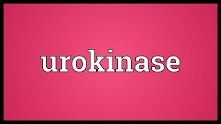 Urokinase Meaning [upl. by Wiskind104]