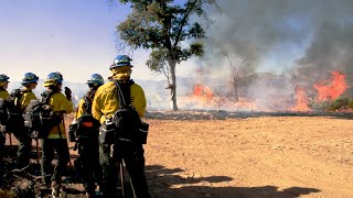 Shasta 1 Fire Crew Prevents Fire with Fire [upl. by Siblee]