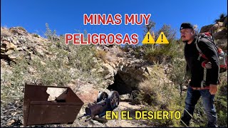 MINAS PELIGROSAS ⚠️☢️ EN EL DESIERTO 🌵DE CALIFORNIA MIREN LOQUE ENCONTRAMOS [upl. by Byram]