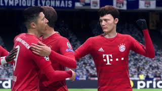 Olympique Lyon x Bayer Munchen Semi Final UEFA Champions League  FIFA 20 Simulation [upl. by Volotta]