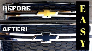 How to Remove and Paint CHEVY Truck Emblems [upl. by Nelra138]