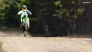 Kawasaki KX500 Power Wheelies [upl. by Leddy667]