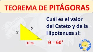 📐 Cómo calcular el CATETO OPUESTO y la HIPOTENUSA conociendo el ángulo y el cateto adyacente [upl. by Nollek]