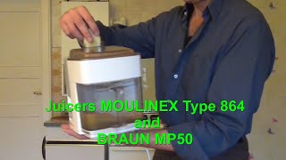 TESTJuicers BRAUN MP50 and Moulinex Type 864We make Apple Juice [upl. by Rehteh]