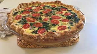 Spinach And Mushroom Quiche [upl. by Tamarra769]