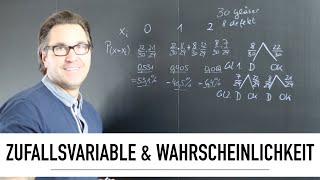 Was ist eine Zufallsvariable in der Wahrscheinlichkeitsrechnung  Wahrscheinlichkeitsverteilung [upl. by Sweatt]