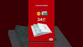 Kırtasiye  2 Halkalı Dosya Kareli Defter  BİM [upl. by Samuele853]