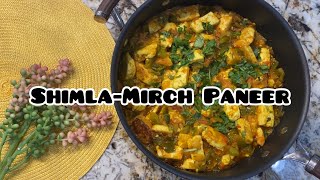 ShimlaMirch Paneer ki Sabzi  Cheese Capsicum Gravy [upl. by Mairhpe]