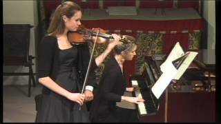 Mari Poll violin amp Jennifer Hughes piano play Respighis violin sonata in B minor 2nd Movt [upl. by Assilrac]