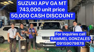 Mini van 8 to 10 seater’s affordable price low down payment FOR ALL NEW SUZUKI APV GA 2025 [upl. by Berthoud]