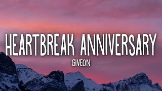 Giveon  Heartbreak Anniversary Lyrics [upl. by Udella]