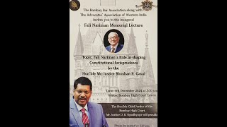 Fali Nariman Memorial Lecture [upl. by Einneg254]