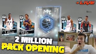 2 MILLION DIAMOND PACK OPENING NBA 2K17 [upl. by Anirbes]