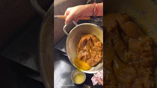 Itna sara ghee 🥲 shorts bristihomekitchen moongdalhalwa [upl. by Leoj816]