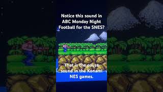 Can you recognize this sound effect in the SNES game ABC Monday Night Football [upl. by Nauwtna]