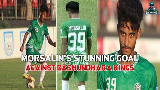 Bangladeshi Wonder Boy Morsalins Stunning Goal Against Bashundhara Kings 🔥  BPL 202122 Season [upl. by Lledyl267]