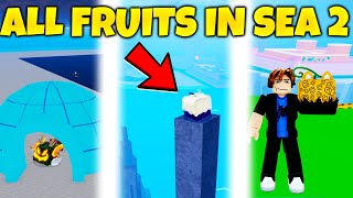 All Fruit Spawn Locations Blox Fruits SEA 2 [upl. by Fulvi]