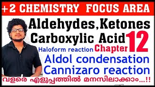 Cannizaro reaction  Aldol condensation  Haloform  Focus area plus two chemistry chapter 12 [upl. by Shem]