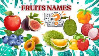 fruits and vegetables in english ll 50 Fruits Name In English fruits coloring fruits and vegetables [upl. by Ytnom782]