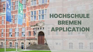 Hochschule Bremen  Full Application procedure  ADMIT letter  msingermany studyingermany [upl. by Castor310]