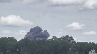 Sovietera fighter plane crashes at Michigan air show [upl. by Etselec115]