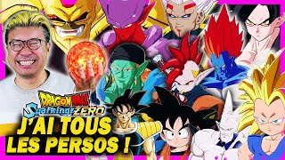 Dragon Ball Sparking Zero  je teste les 182 perso DB GT  films OAV MON GAMEPLAY EXCLU 4K [upl. by Nanci]