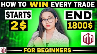 How to win every Trade 🔥 in QUOTEX for beginners  Compounding  QUOTEX GIRL HINDI [upl. by Arielle968]