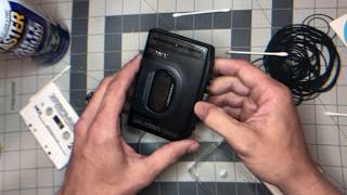 How to fix your SONY WALKMAN belt replacement cassette player [upl. by Lianne]