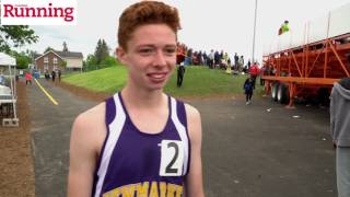 Nick Mota uses his kick to win OFSAA junior boys 1500m [upl. by Draude764]