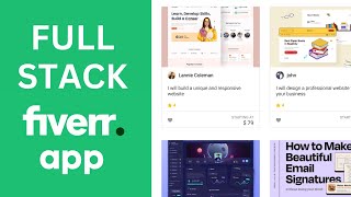 React Nodejs Fiverr App Full Tutorial  MERN Stack Freelance Service App w Stripe [upl. by Aicirtal]