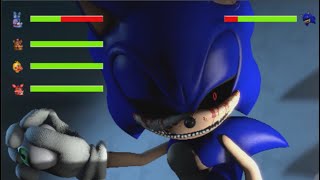 FNAF UCN ROCKSTAR vs SONICEXE With HEALTHBARS [upl. by Hurty]