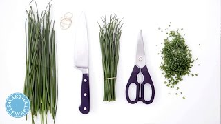 How to Chop Chives with Martha Stewart [upl. by Caras77]