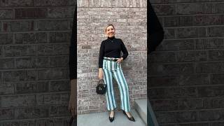 Striped Pants  Matching Shoes amp Belt outfit ltkstyle ootd outfitideas [upl. by Hadria]