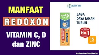 Manfaat Redoxon Vitamin C D amp Zinc Rasa Jeruk 105 Tablet [upl. by Daffie]