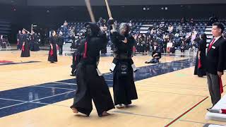 Albert DeokHyun Ahn UofT vs Parker Ljungstrom Carleton 2024 UofT Kendo Tournament [upl. by Philana]