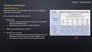 Prüftechnik 1 Toleranzen und Passungen [upl. by Hwang]