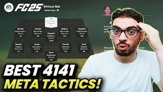 BEST META 4141 FORMATION AND CUSTOM TACTICS IN FC 25 ULTIMATE TEAM [upl. by Ellevart]