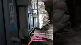 CALCIUM CHLORIDE ANHYDROUS PRILLS LOADING [upl. by Hpseoj]